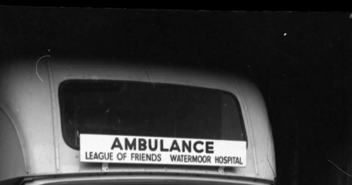 A vintage League of Friends ambulance for Watermoor Hospital, Cirencester