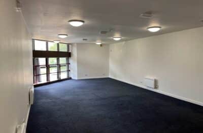 Spacious indoor self-storage unit ready to move into