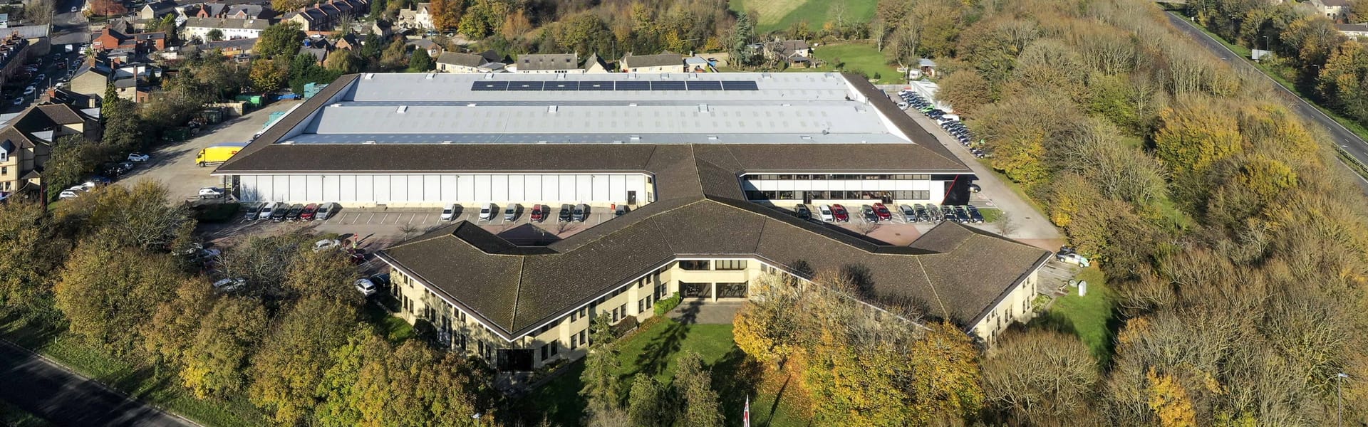 Aerial view of the six-acre Watermoor Point site in Cirencester