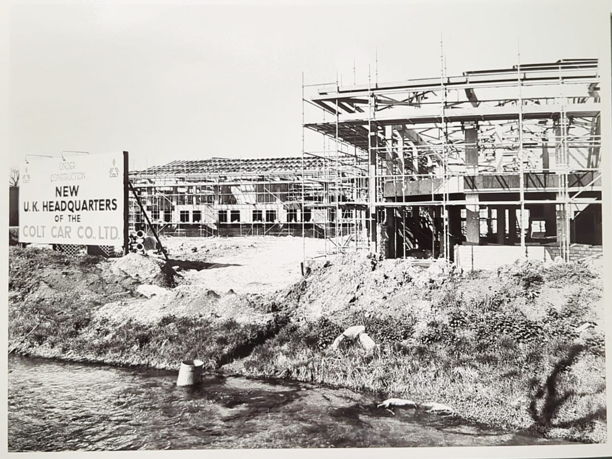 The new UK headquarters building taking shape during the build